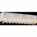 CWI Water Drop 4 Light Vanity Light With Chrome Finish