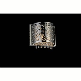 CWI Eternity 1 Light Bathroom Sconce With Chrome Finish