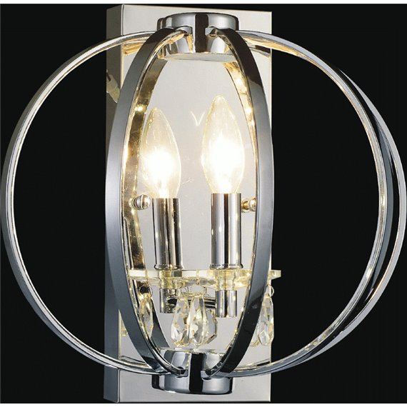 CWI Abia 1 Light Wall Sconce With Chrome Finish