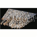 CWI Bianca 13 Light Flush Mount With Chrome Finish