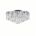 CWI Brianna 16 Light Flush Mount With Chrome Finish