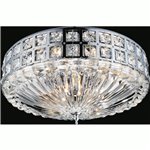 CWI Bloome 6 Light Bowl Flush Mount With Chrome Finish