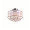 CWI Radiant 6 Light Drum Shade Flush Mount With Chrome Finish