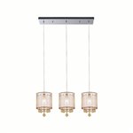 CWI Radiant 3 Light Multi Light Pendant With Chrome Finish