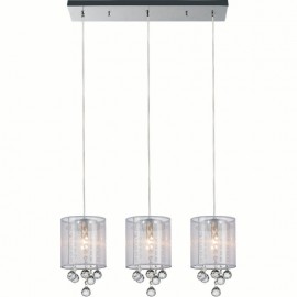 CWI Radiant 3 Light Multi Light Pendant With Chrome Finish