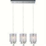 CWI Radiant 3 Light Multi Light Pendant With Chrome Finish