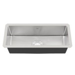 Kindred KCUS22A 18 gauge Designer Series accessory rail single undermount sink