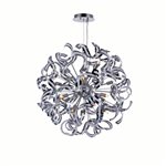 CWI Swivel 14 Light Chandelier With Chrome Finish