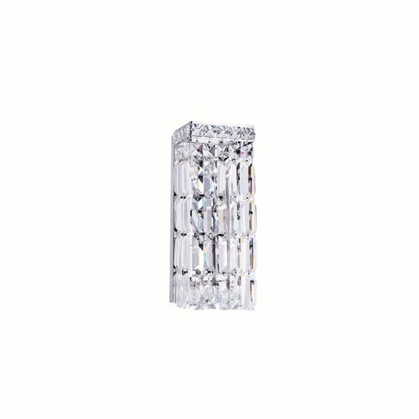 CWI Vast 10 Light Flush Mount With Chrome Finish