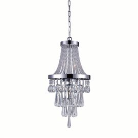 CWI Vast 3 Light Chandelier With Chrome Finish