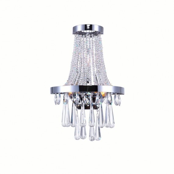 CWI Vast 3 Light Wall Sconce With Chrome Finish