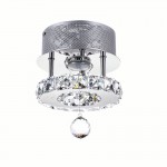 CWI Ring LED Flush Mount With Chrome Finish