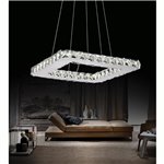 CWI Ring LED Chandelier With Chrome Finish