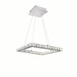 CWI Ring LED Chandelier With Chrome Finish