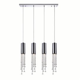 CWI Extended 4 Light Multi Light Pendant With Chrome Finish