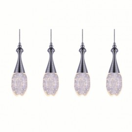 CWI Dior LED Multi Point Pendant With Chrome Finish