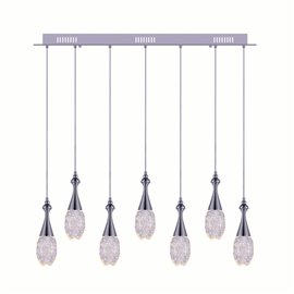 CWI Dior LED Multi Point Pendant With Chrome Finish