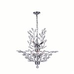 CWI Ivy 9 Light Chandelier With Chrome Finish