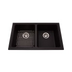 Kindred KGD1U Granite undermount double sink includes grid