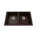 Kindred KGD1U Granite undermount double sink includes grid