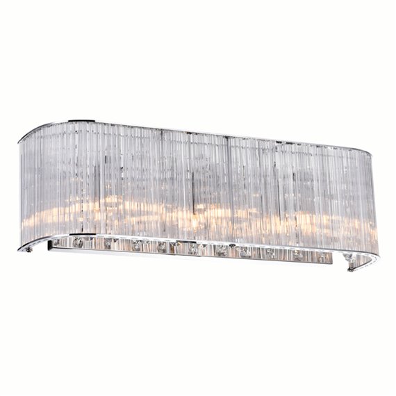 CWI Elsa 3 Light Vanity Light With Chrome Finish