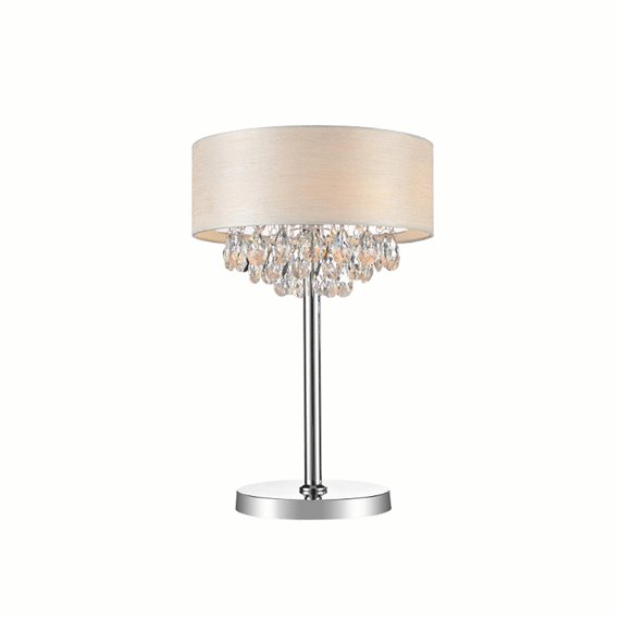 CWI Dash 3 Light Table Lamp With Chrome Finish