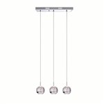 CWI Perrier 3 Light Multi Light Pendant With Chrome Finish