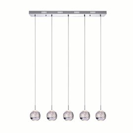 CWI Perrier 5 Light Multi Light Pendant With Chrome Finish