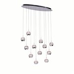 CWI Perrier 12 Light Multi Light Pendant With Chrome Finish