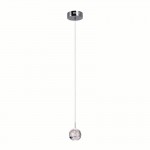 CWI Perrier 1 Light Down Mini Pendant With Chrome Finish