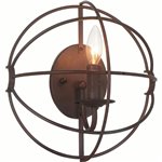 CWI Arza 1 Light Wall Sconce With Brown Finish