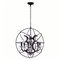 CWI Campechia 6 Light Up Chandelier With Brown Finish