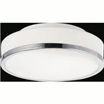 CWI Frosted 2 Light Drum Shade Flush Mount With Satin Nickel Finish