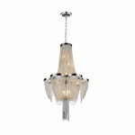 CWI Taylor 7 Light Down Chandelier With Chrome Finish