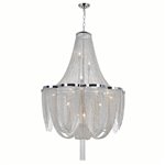 CWI Taylor 10 Light Down Chandelier With Chrome Finish