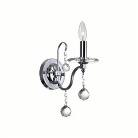 CWI Valentina 1 Light Wall Sconce With Chrome Finish