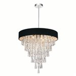 CWI Franca 8 Light Drum Shade Chandelier With Chrome Finish