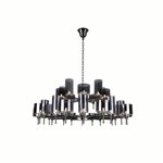 CWI Montoya 30 Light Up Chandelier With Pearl Black Finish