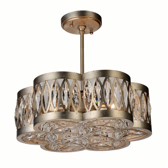 CWI Audrey 2 Light Vanity Light With Chrome Finish