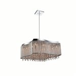 CWI Claire 12 Light Drum Shade Chandelier With Chrome Finish