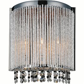 CWI Claire 2 Light Wall Sconce With Chrome Finish