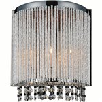 CWI Claire 2 Light Wall Sconce With Chrome Finish