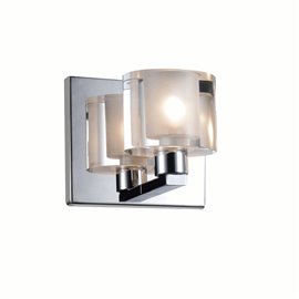 CWI Tina 1 Light Wall Sconce With Chrome Finish