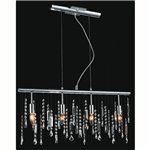 CWI Janine 4 Light Down Chandelier With Chrome Finish