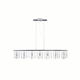 CWI Janine 7 Light Down Chandelier With Chrome Finish