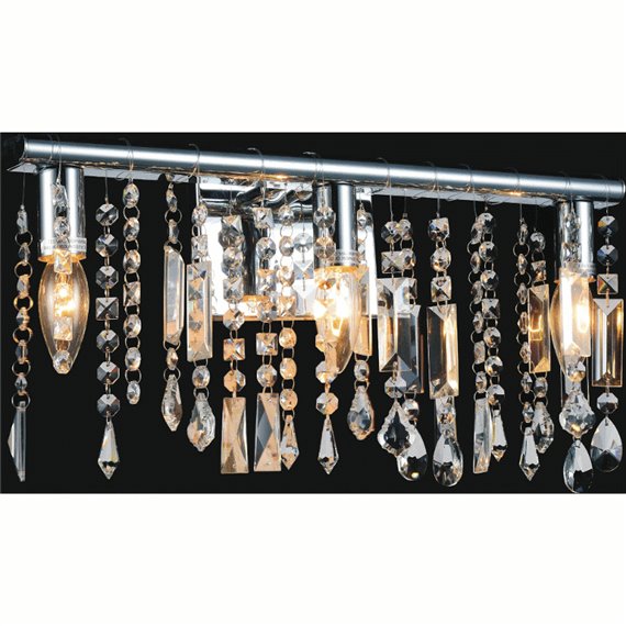 CWI Janine 2 Light Vanity Light With Chrome Finish