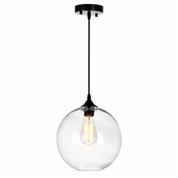 CWI Glass 1 Light Down Mini Pendant With Finish