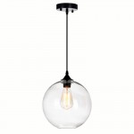 CWI Glass 1 Light Down Mini Pendant With Finish