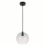 CWI Glass 2 Light Down Mini Pendant With Finish