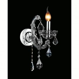 CWI Glass 2 Light Down Mini Pendant With Smoke Finish